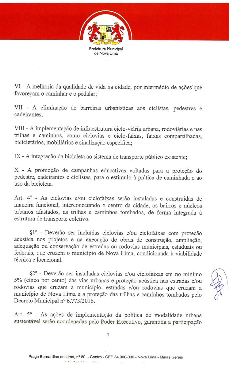 Lei da Bicicleta Nova Lima - Pág. 3