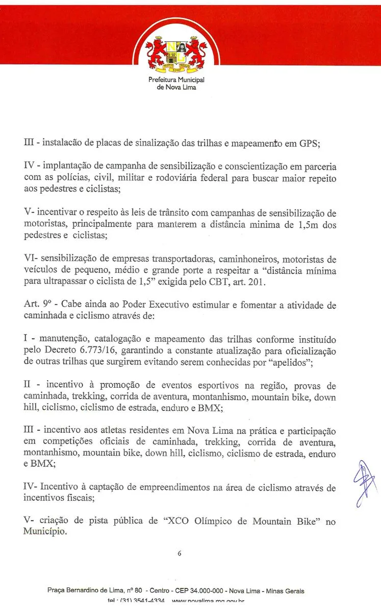 Lei da Bicicleta Nova Lima - Pág. 6