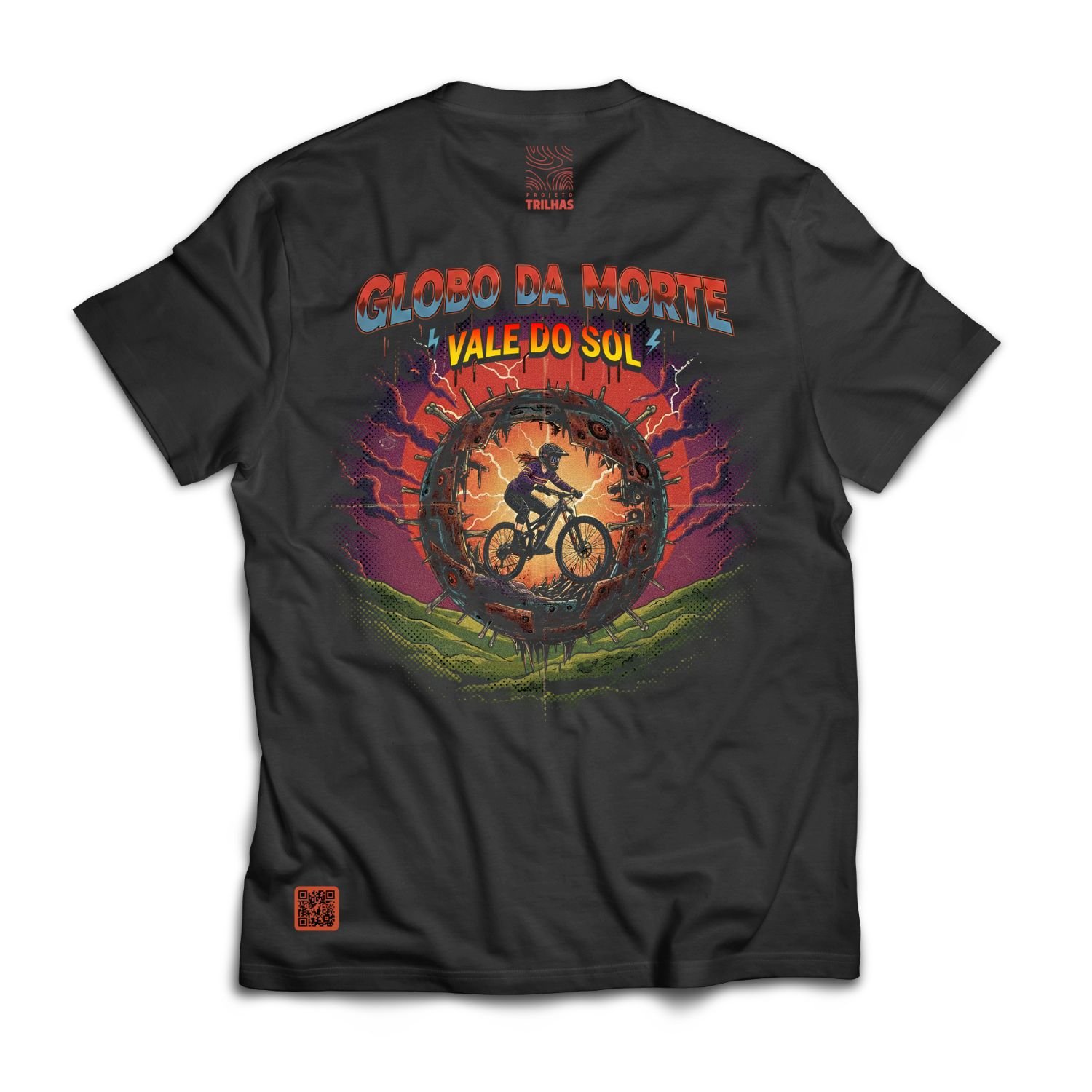 Blusa Globo da Morte Algodao egipicio Preta 2